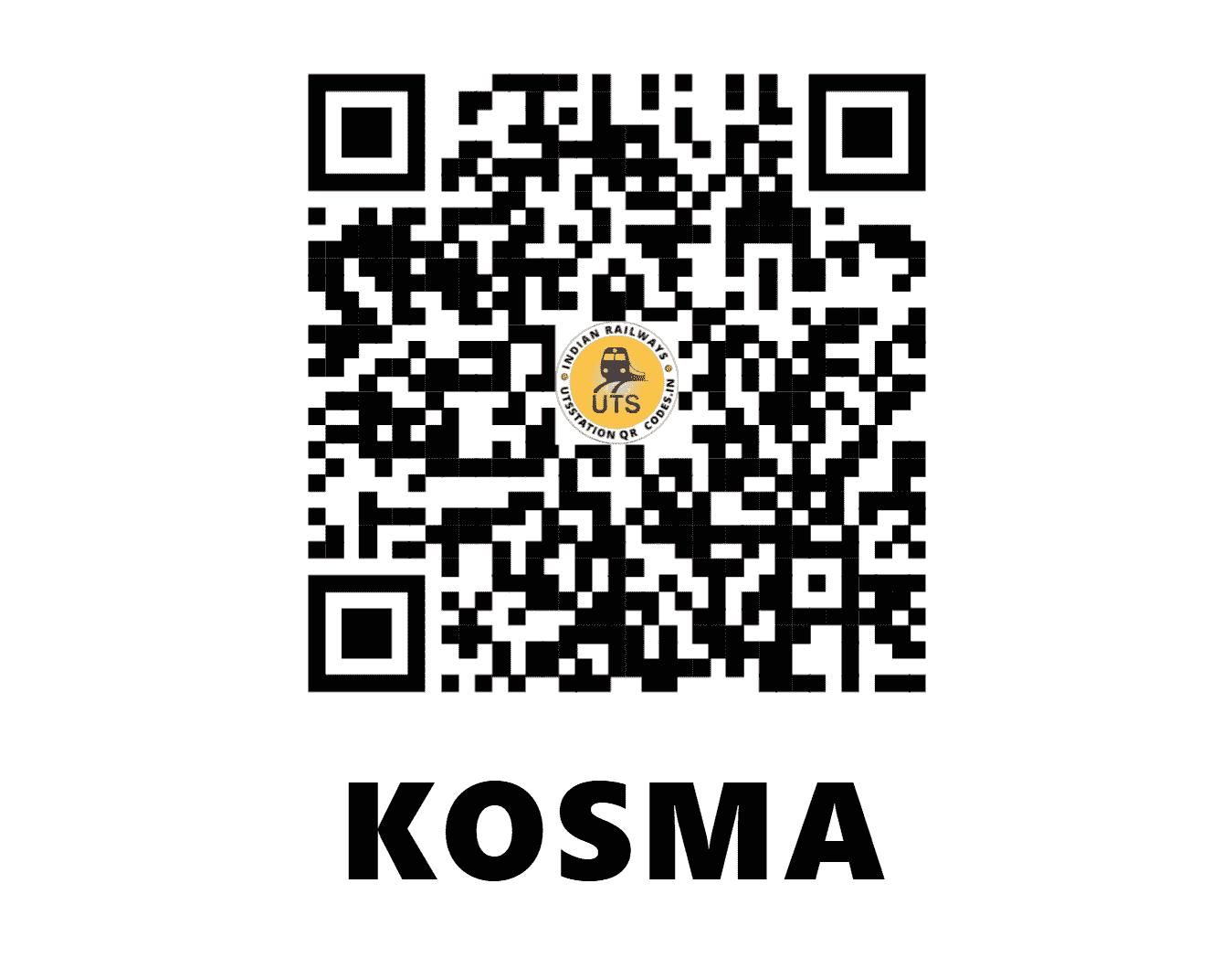 UTS QR Code for KOSMA - KOZ (NC - UTTAR PRADESH)